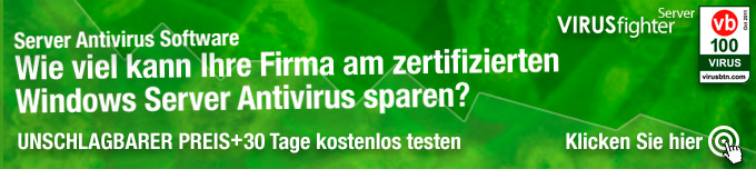 Sie erhalten Sie Vollversion von VIRUSfighter Server ganz und gar kostenlos für 30 Tage.