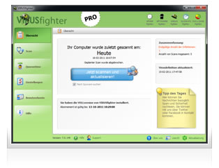 New features in the new VIRUSfighter Version