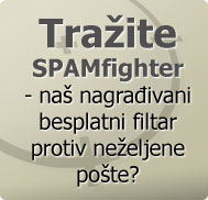 Tražite SPAMfighter - naš nagrađivani besplatni filtar protiv neželjene pošte?