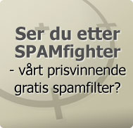 Ser du etter SPAMfighter - vårt prisvinnende gratis spamfilter?<br />