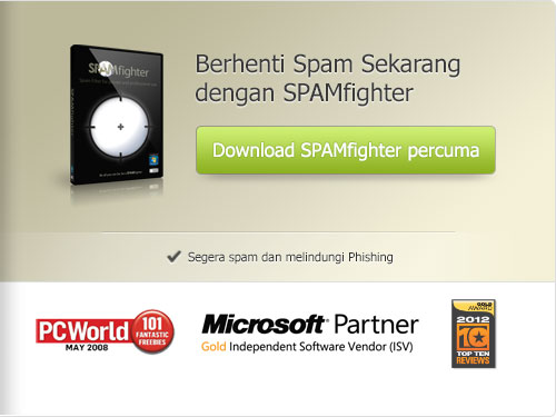 Percuma Spam Filter untuk Outlook,  Outlook Express dan Thunderbird